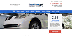 Desktop Screenshot of greatbearautorepair.com